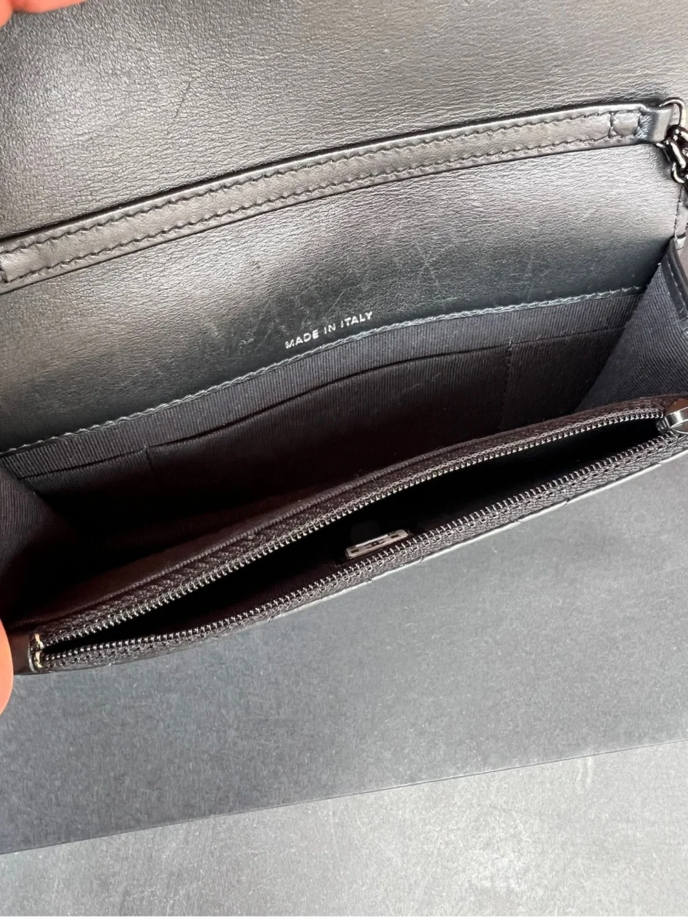 CHANEL 2.55 Phone Holder So Black Crossbody (Authentic)
